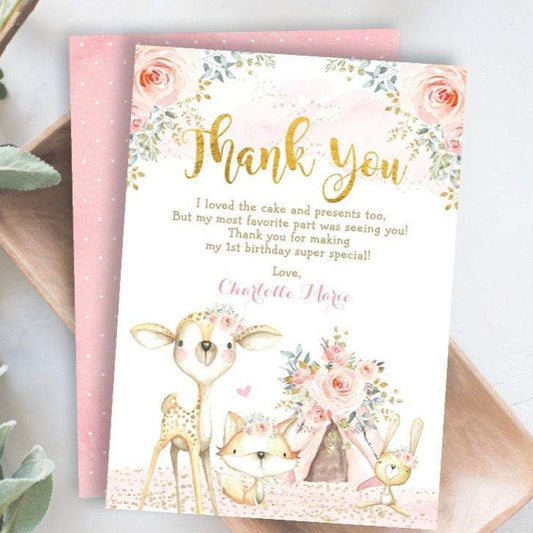 Birthday Thank You Card