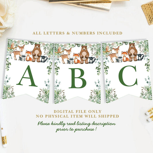 Woodland Baby Shower Banner