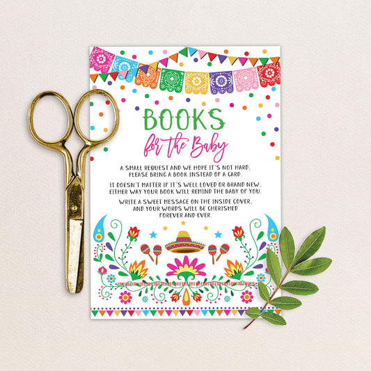 Mexican Fiesta Book Request Insert Card