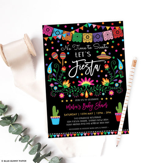 Mexican Fiesta Baby Shower Invitation