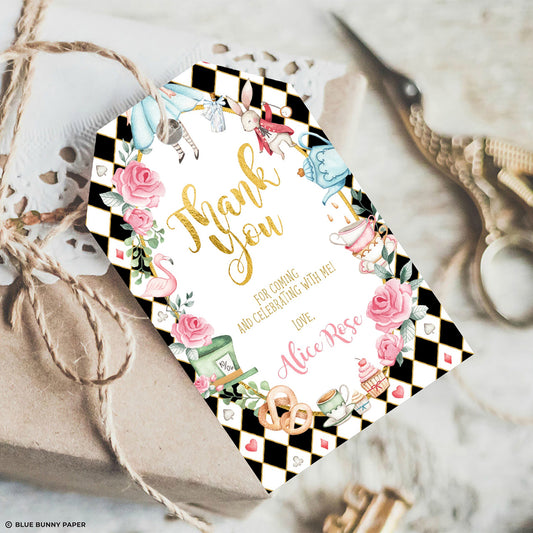 Alice in Wonderland Favor Tags