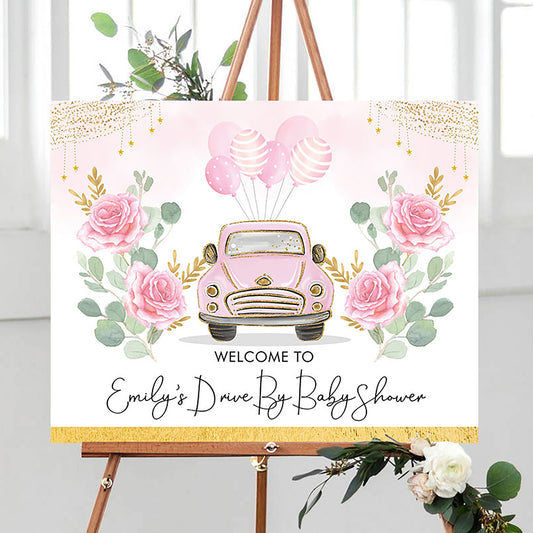 Drive by Party Welcome Sign