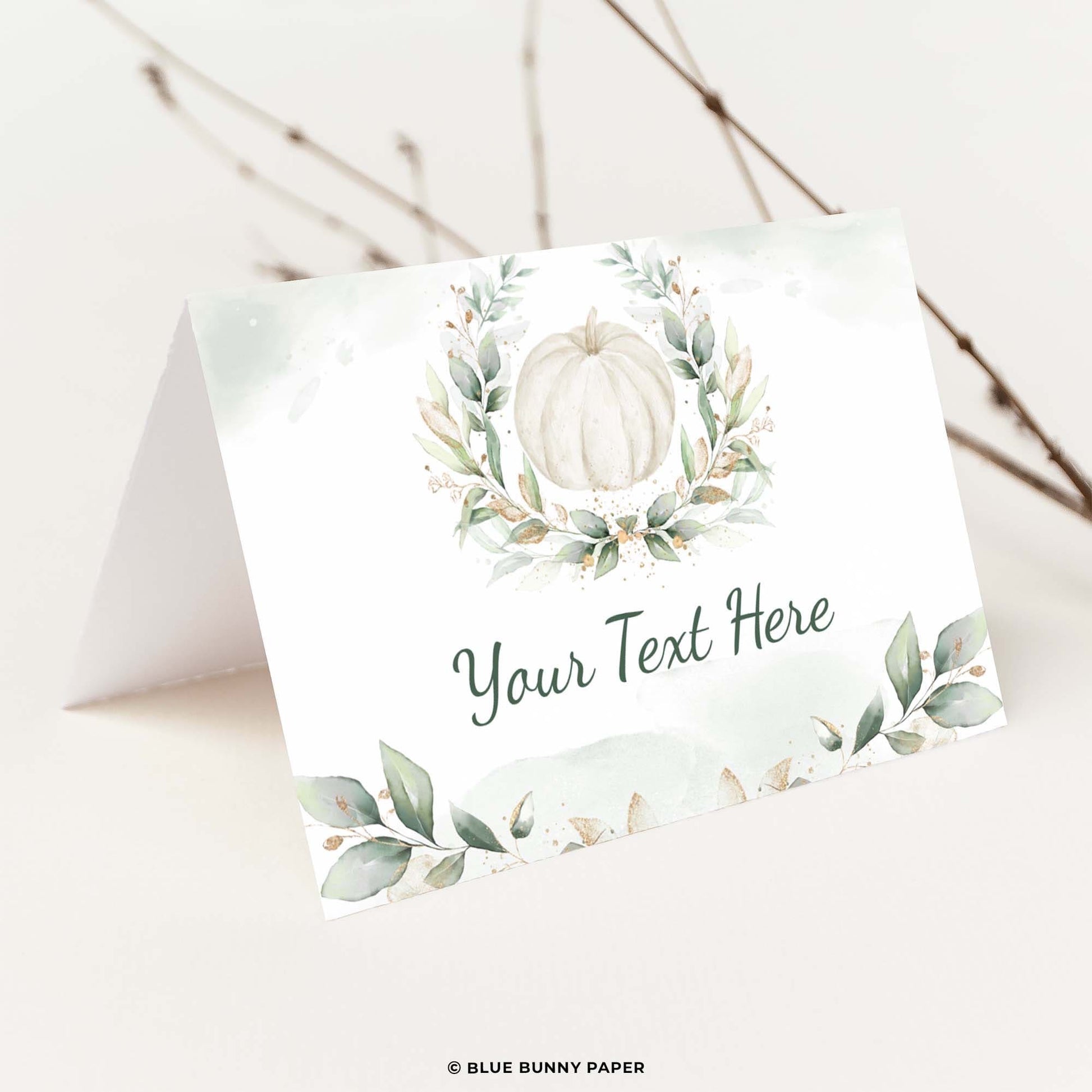 Pumpkin Place Cards