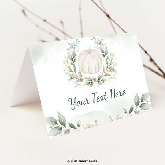 Pumpkin Place Cards