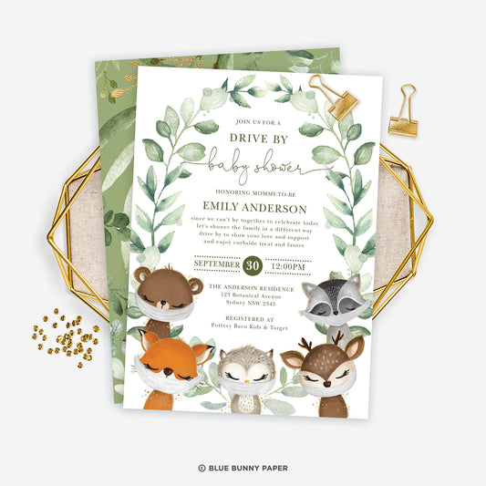 Drive By Baby Shower Invitation