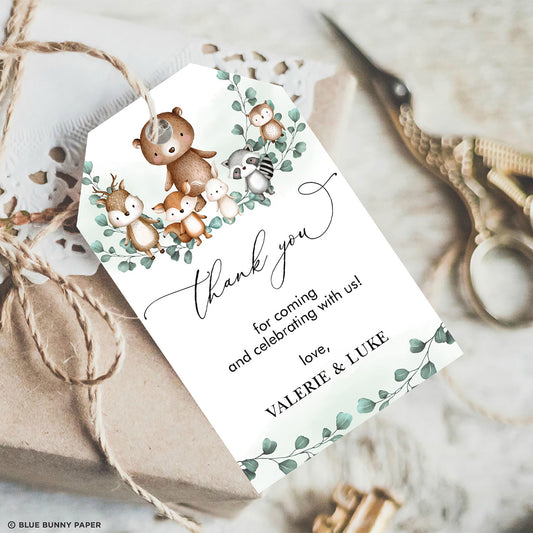 Woodland Animals Favor Tags