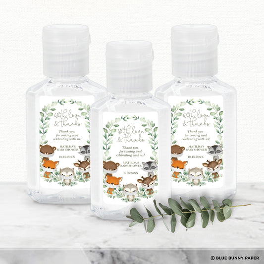 Baby Shower Hand Sanitizer Label