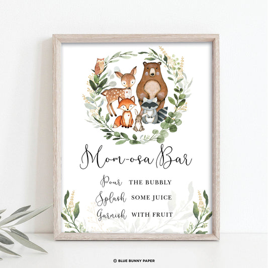 Woodland Momosa Bar Sign
