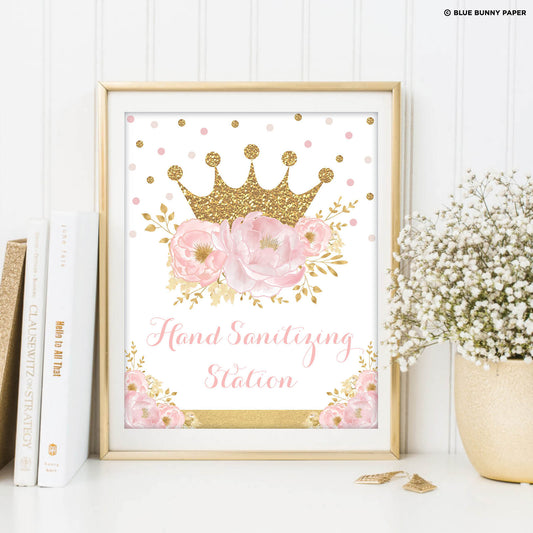 Princess Handsanitizing Station Sign
