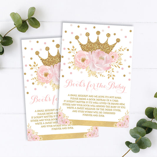Princess Book Request Insert Card