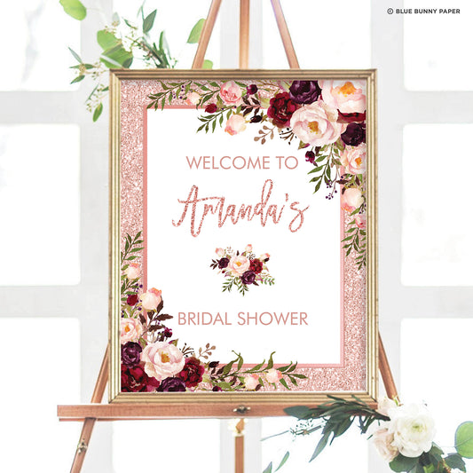 Bridal Shower Welcome Sign
