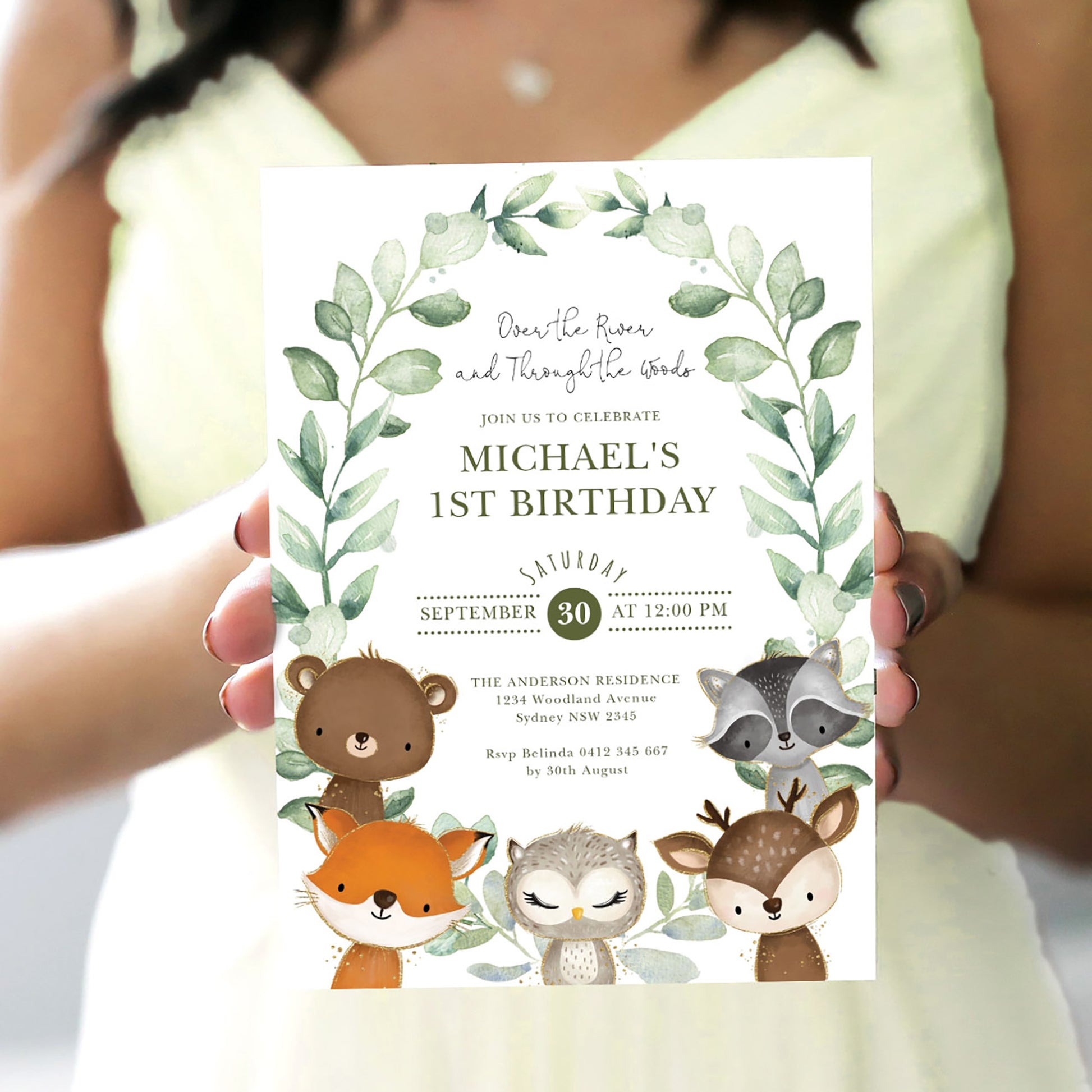 Woodland Birthday Invitation