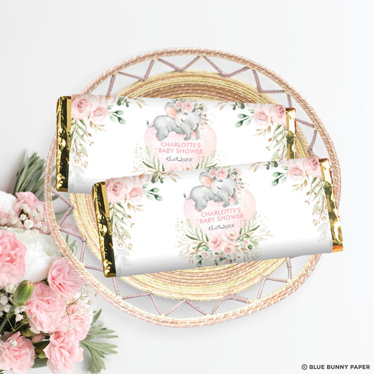 Girl Elephant Chocolate Bar Wrapper