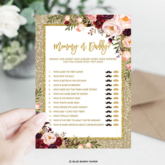 Mommy or Daddy Game