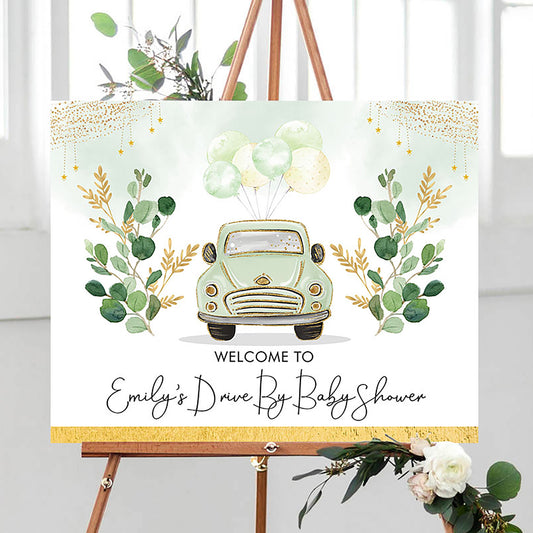 Drive by Party Welcome Sign