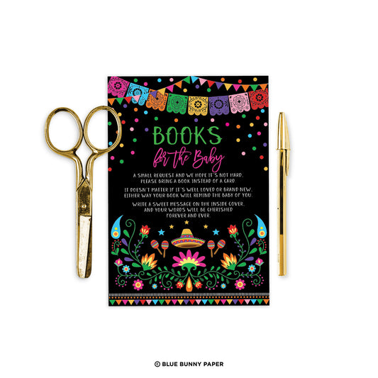 Mexican Fiesta Book Request Insert Card