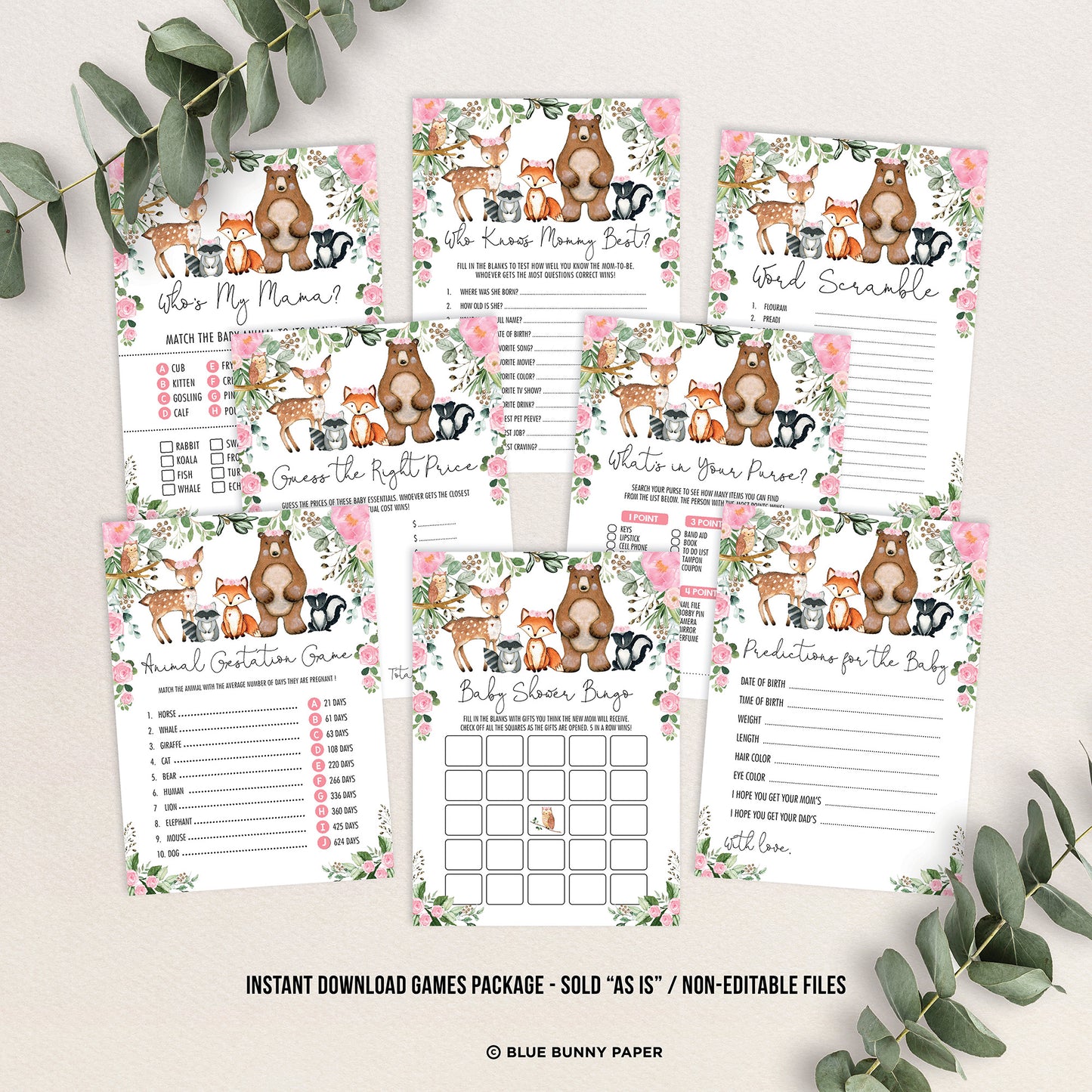 Baby Shower Games Package