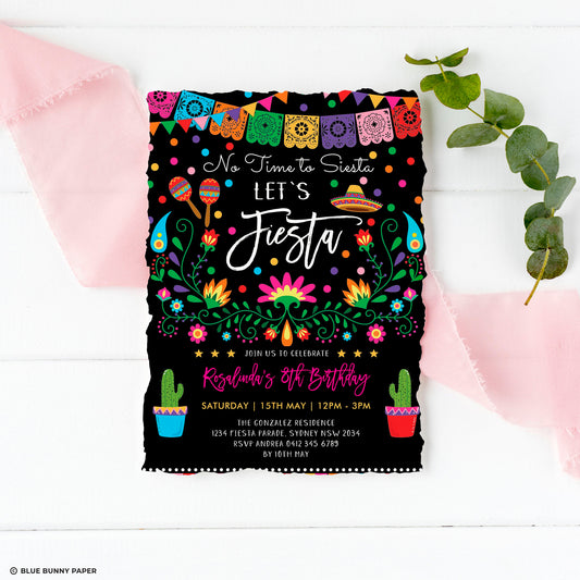 Mexican Fiesta Birthday Party Invite