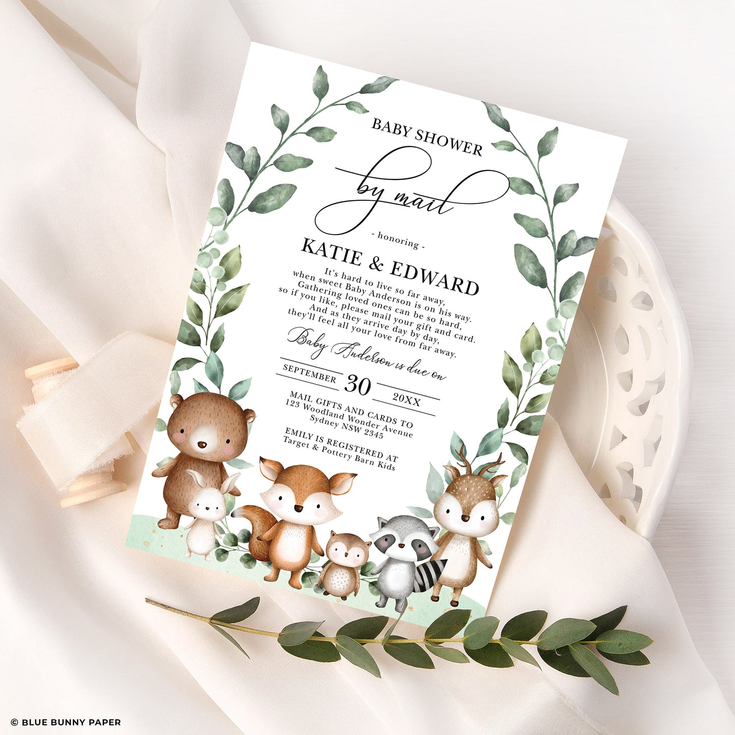 Baby Shower by Mail Invitation