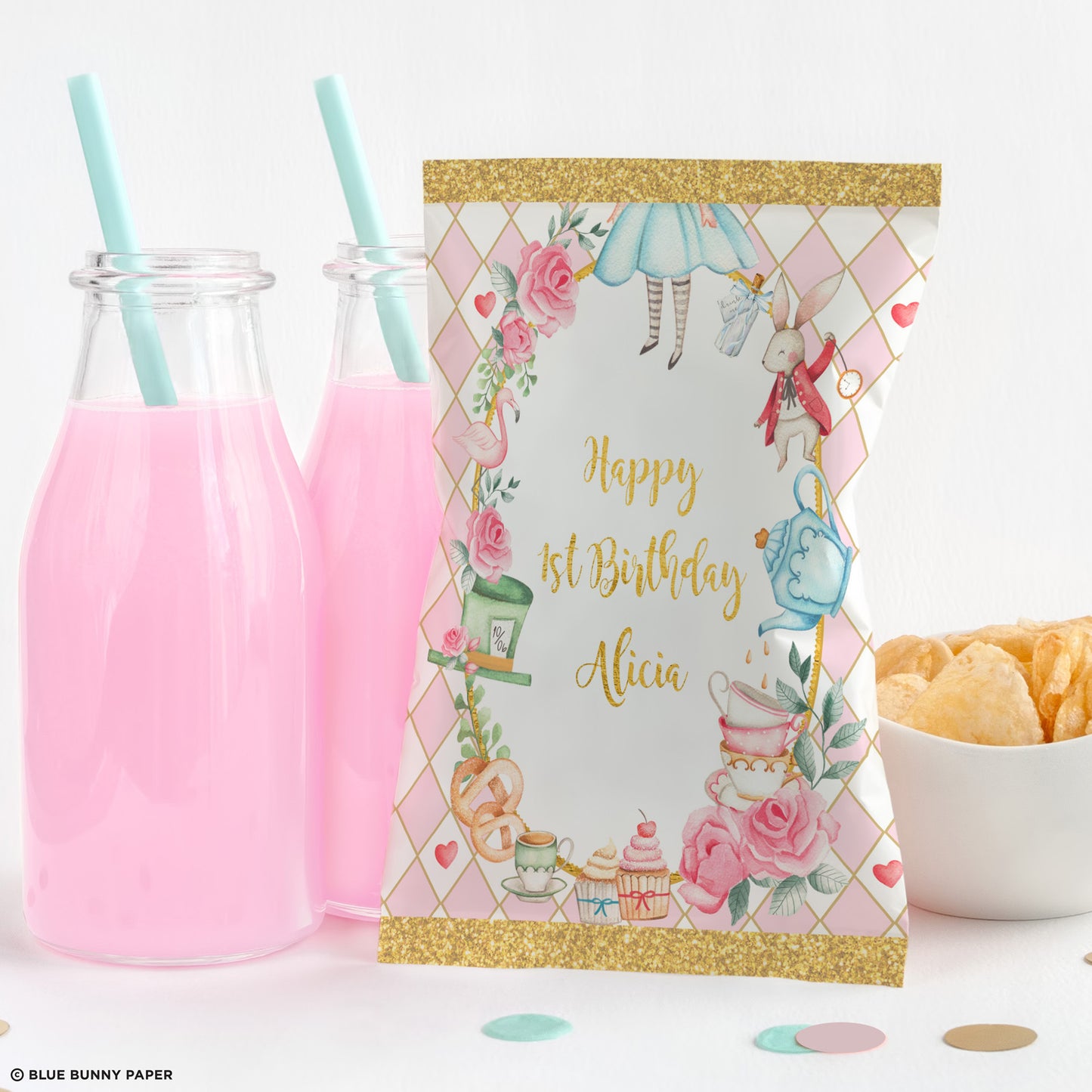 Alice in Wonderland Chip Bag