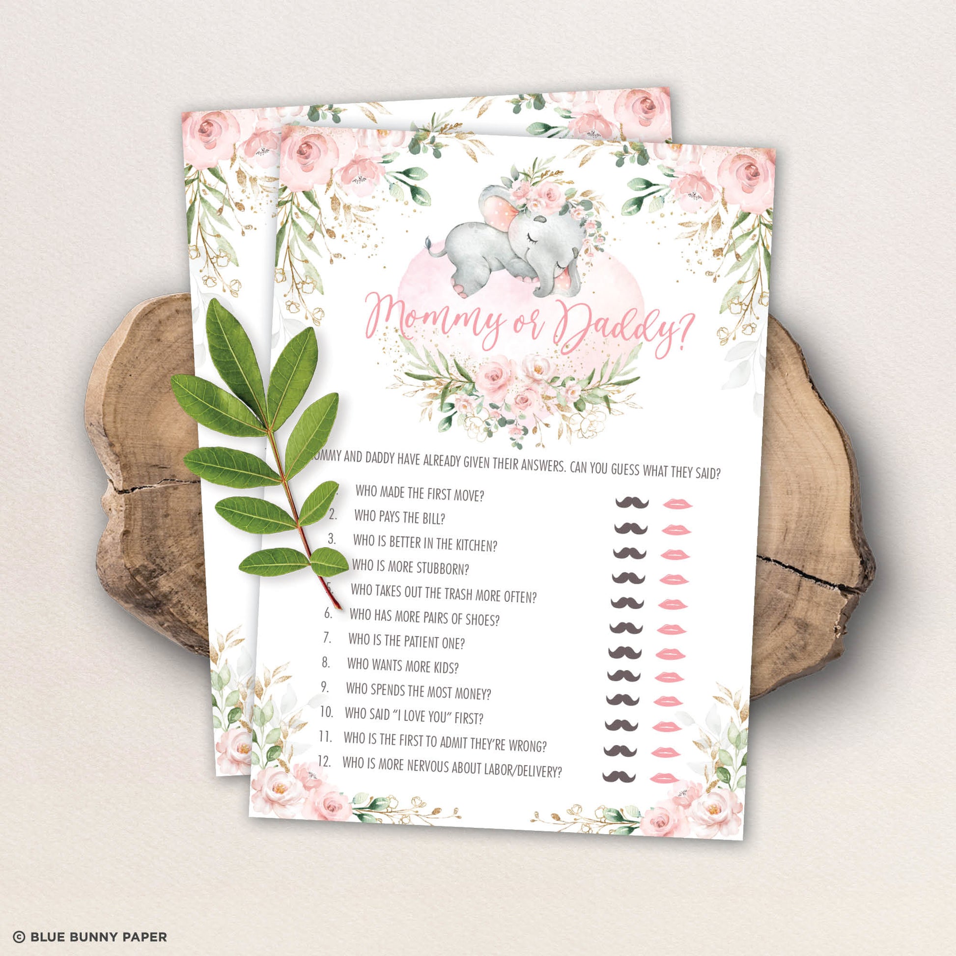 Mommy or Daddy Baby Shower Game