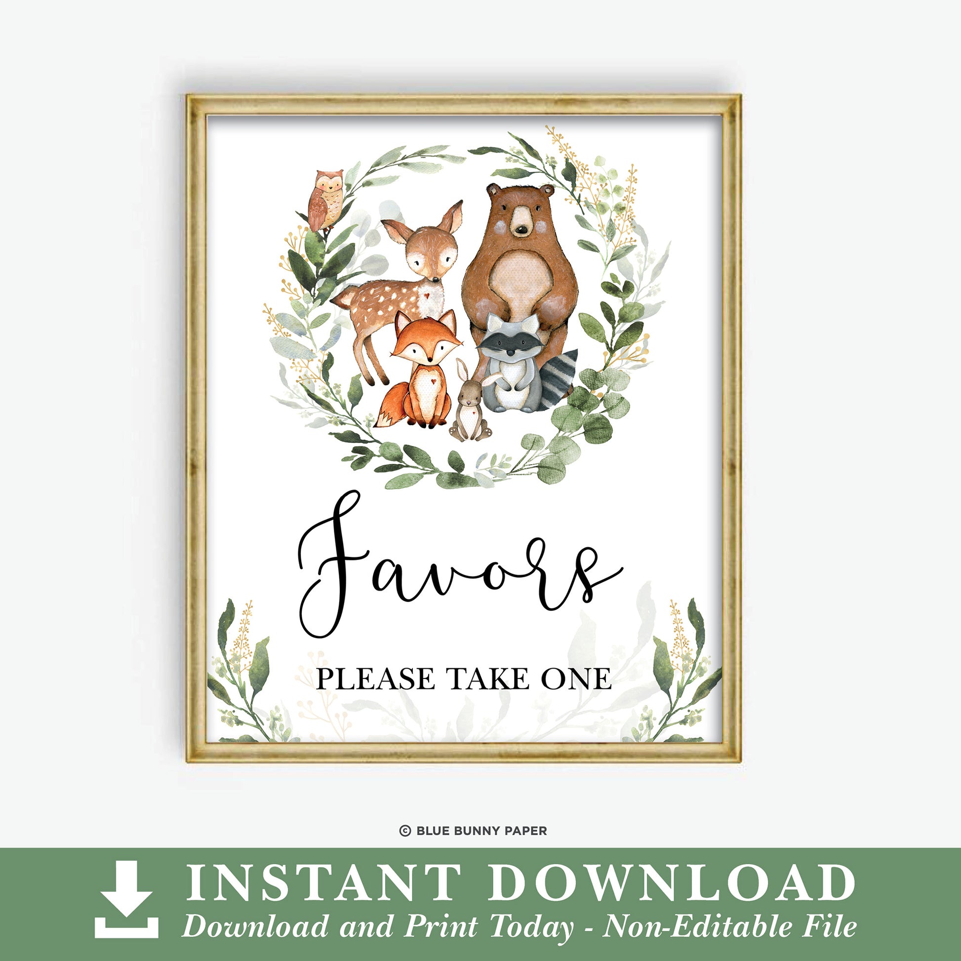 Favors Sign