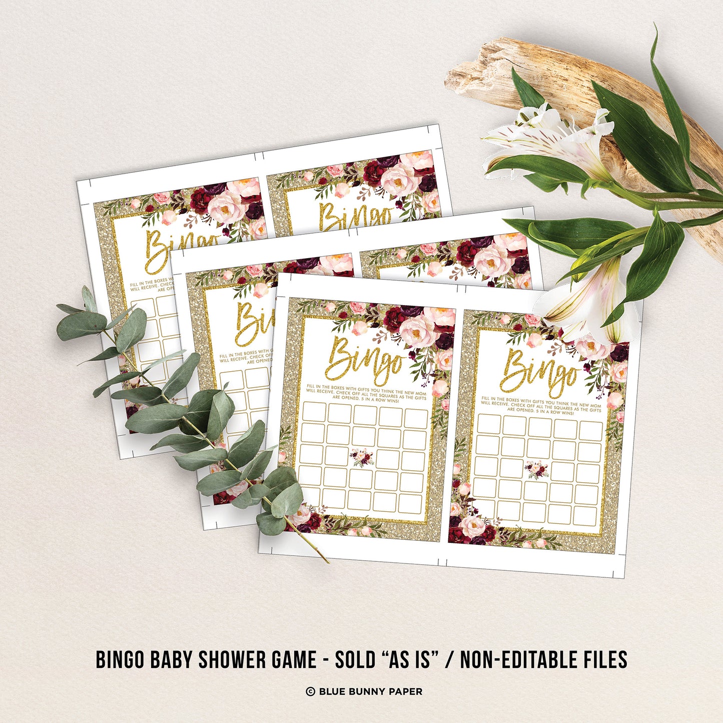 Baby Shower Bingo Game