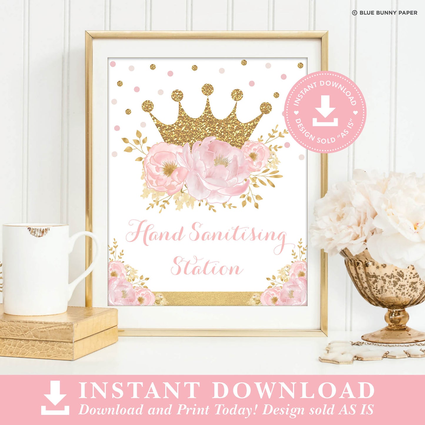 Princess Handsanitizing Station Sign