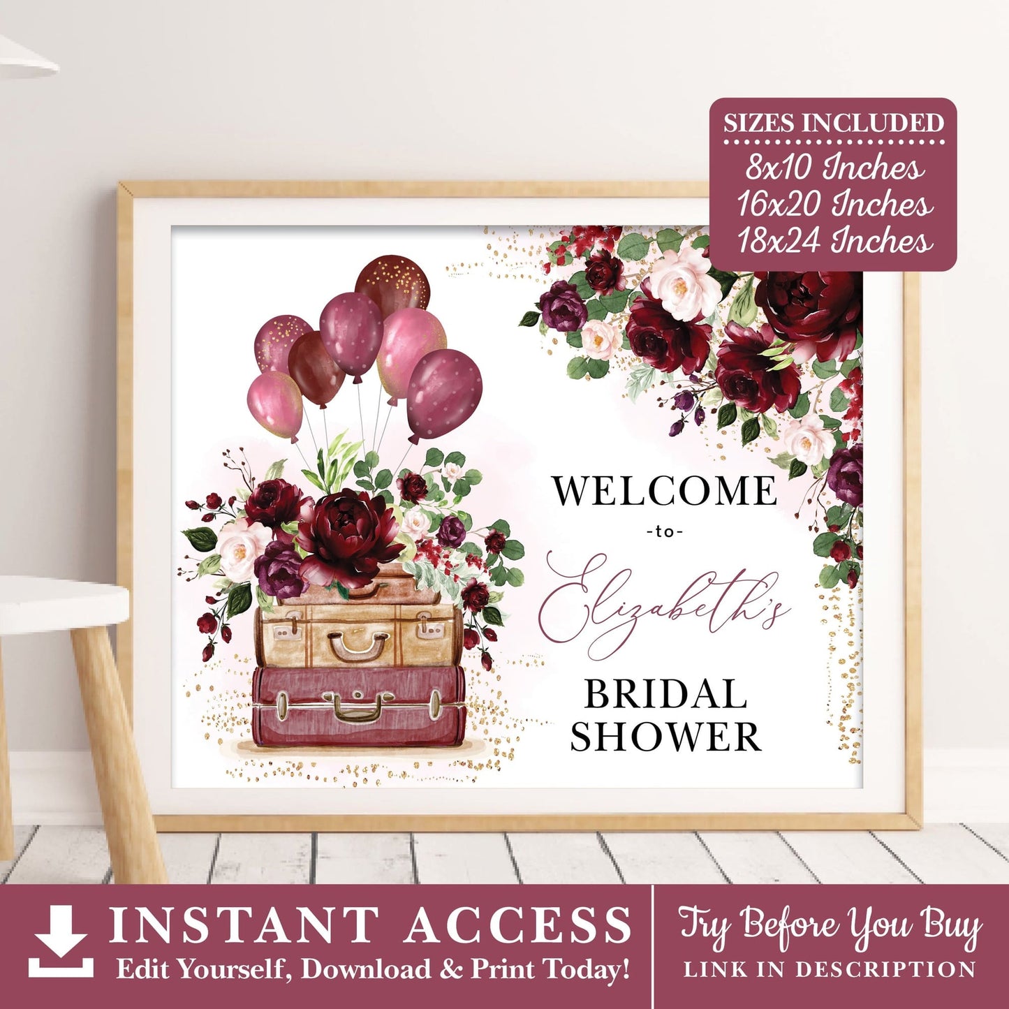 Bridal Shower Welcome Sign