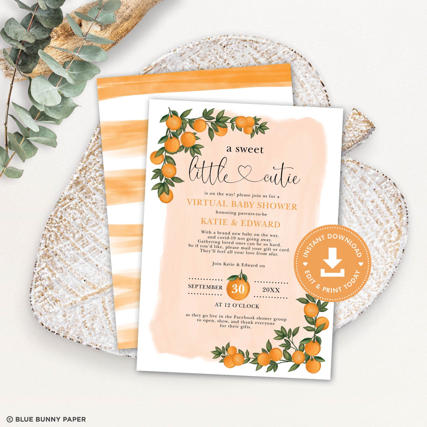 Virtual Baby Shower Invitation