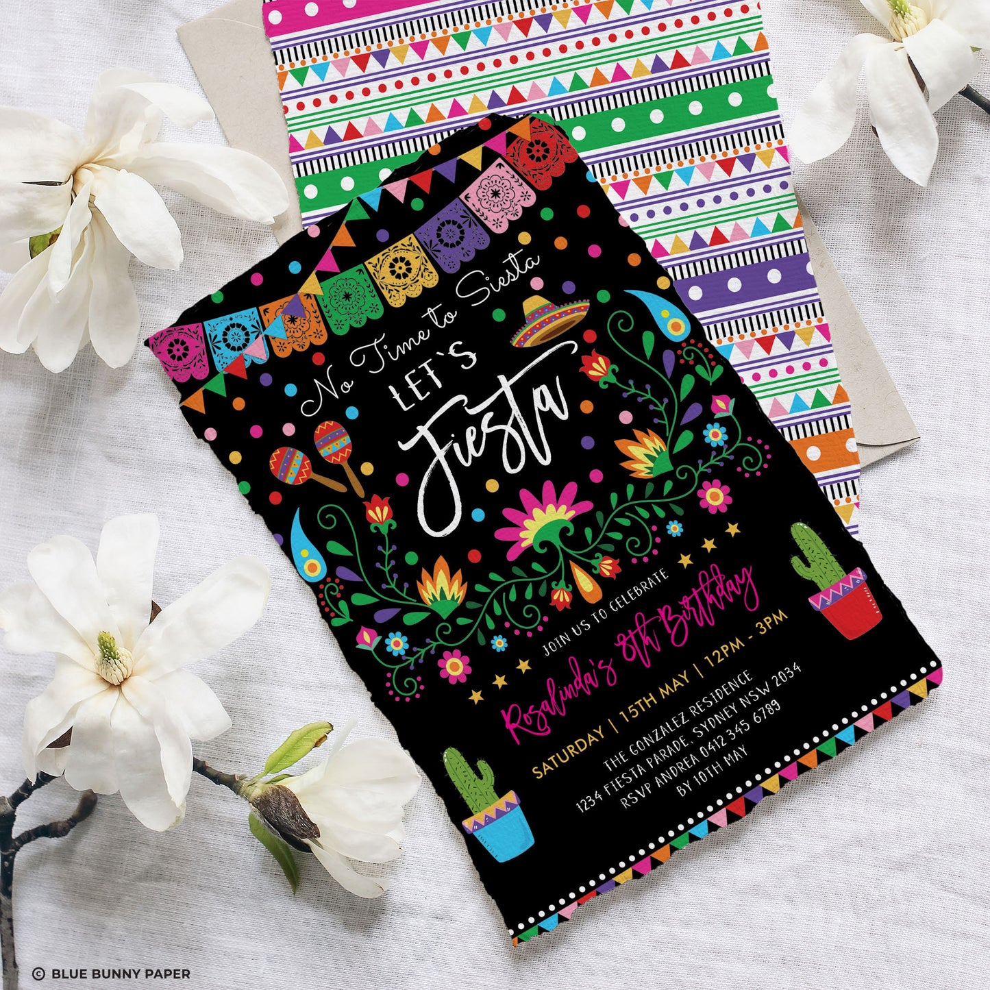 Mexican Fiesta Birthday Party Invite