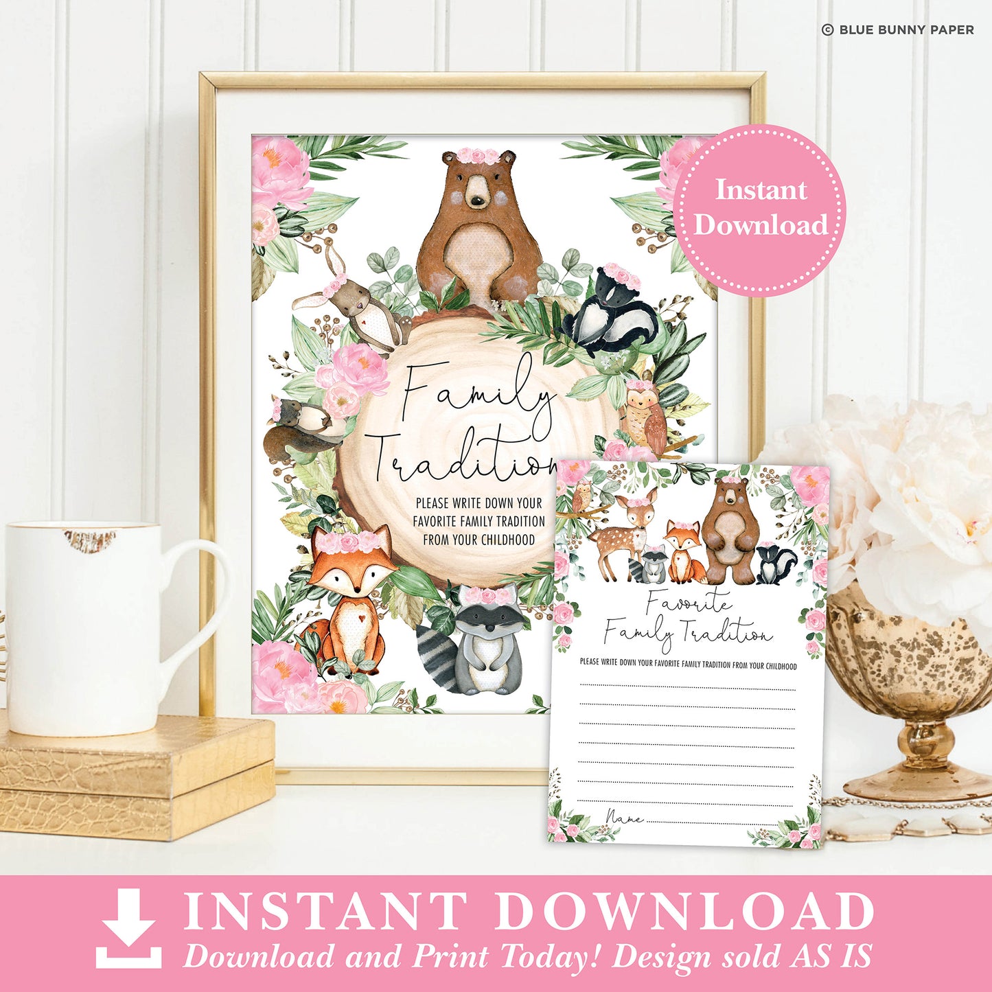 Family Traditions Baby Shower Activity