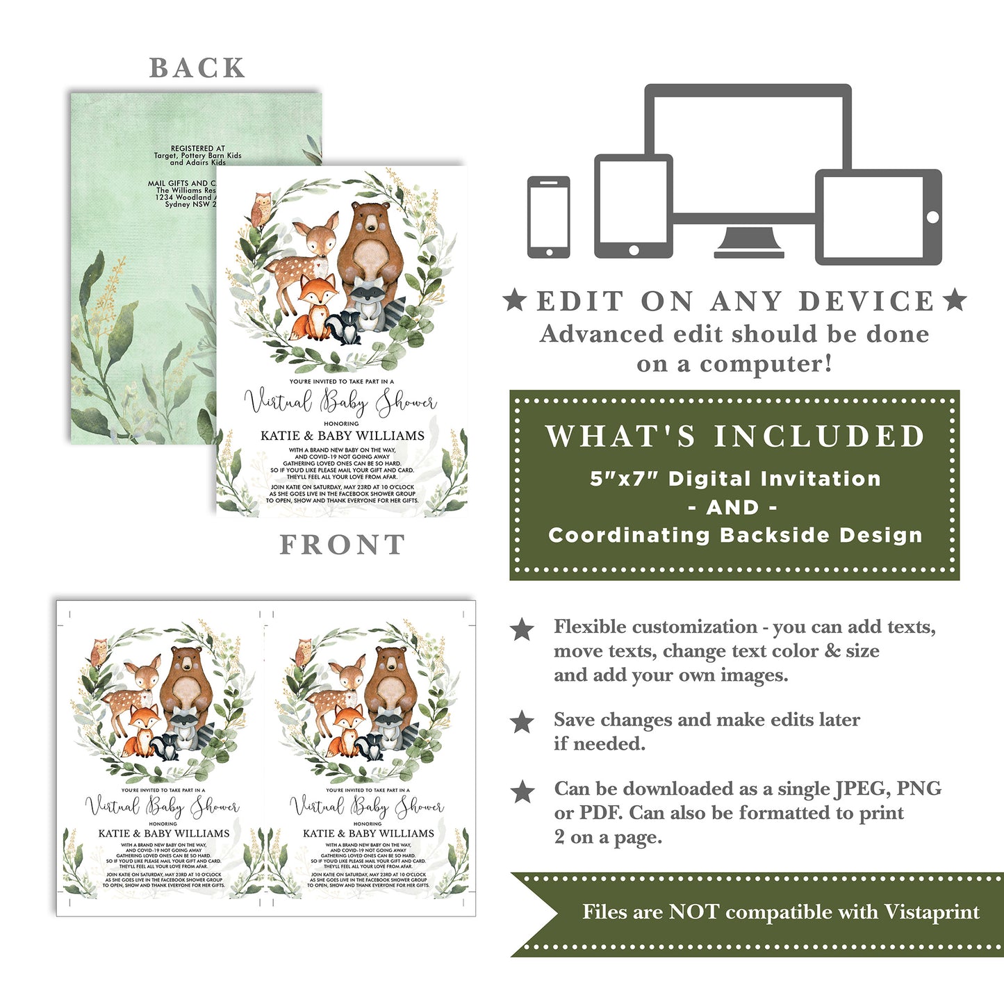 Virtual Baby Shower Invitation
