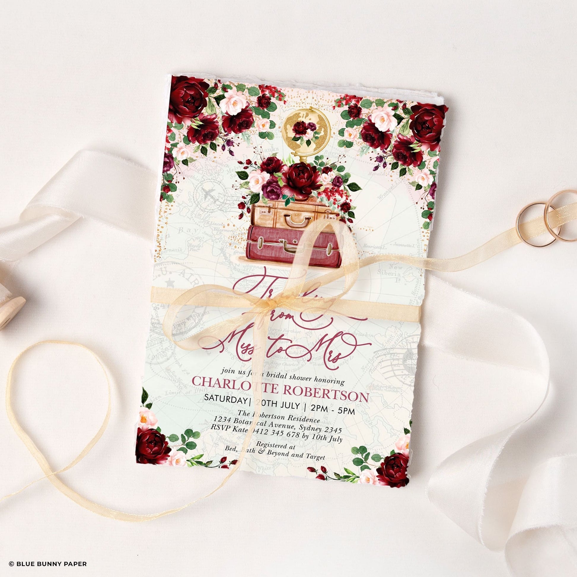 Travel Bridal Shower Invite