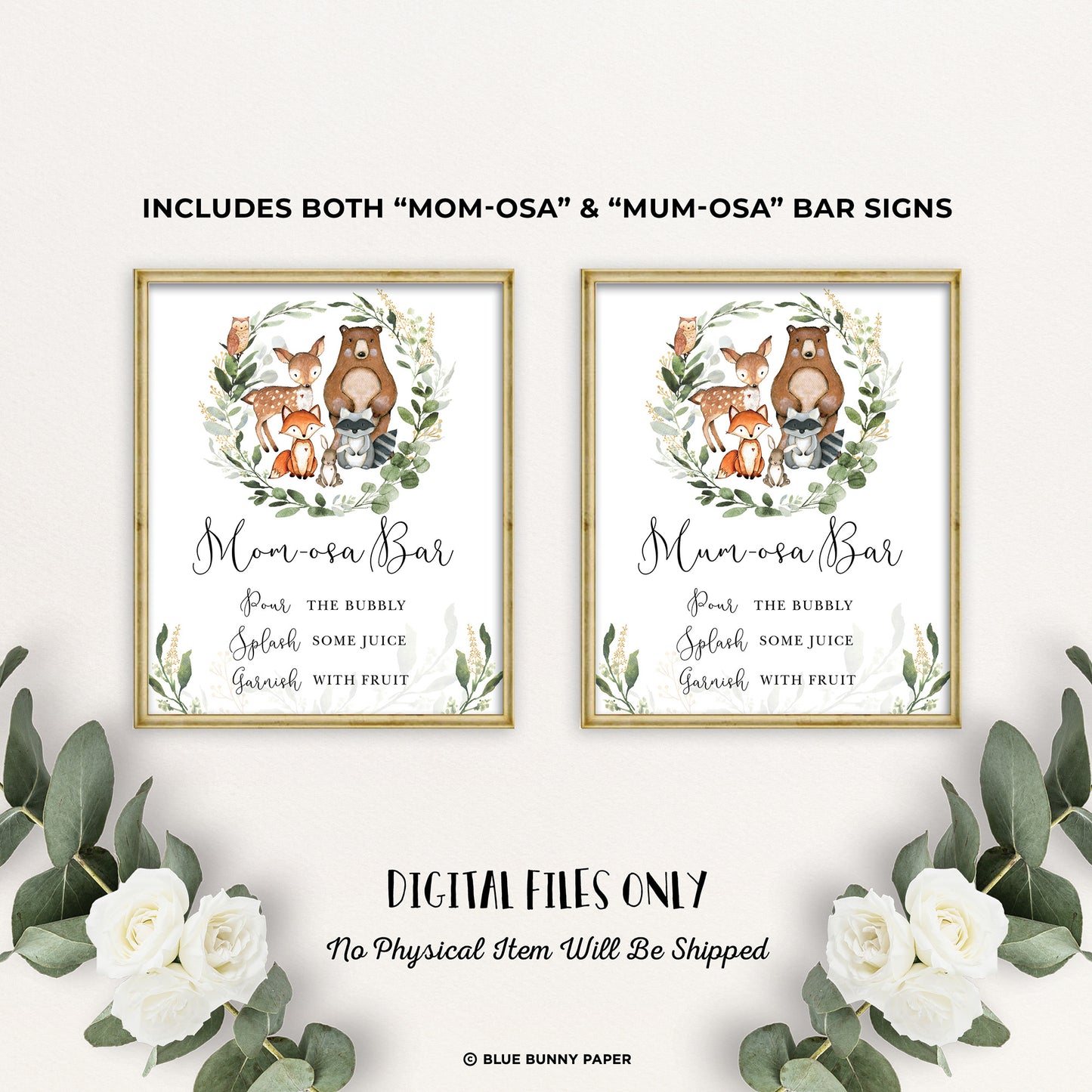 Woodland Momosa Bar Sign