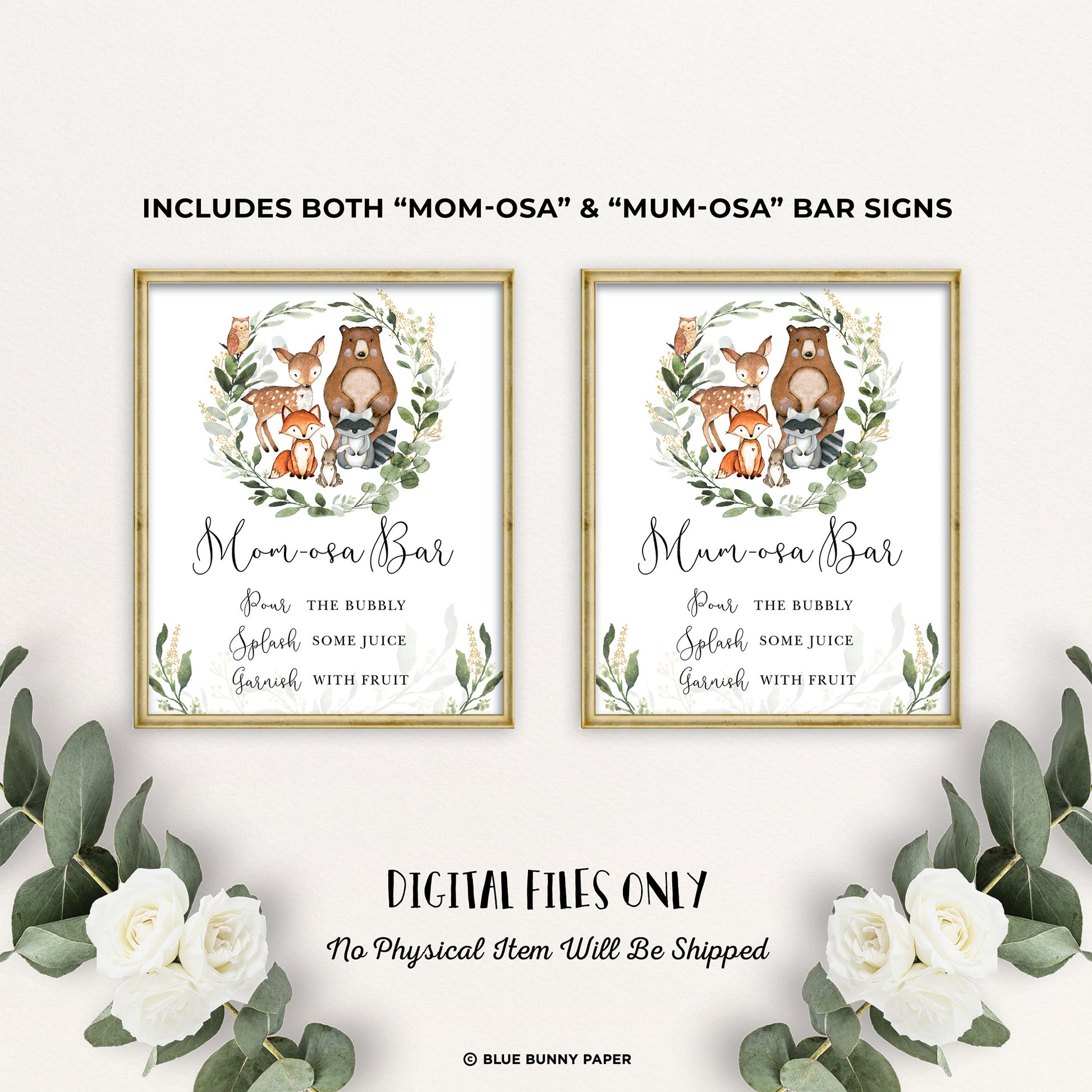 Woodland Momosa Bar Sign