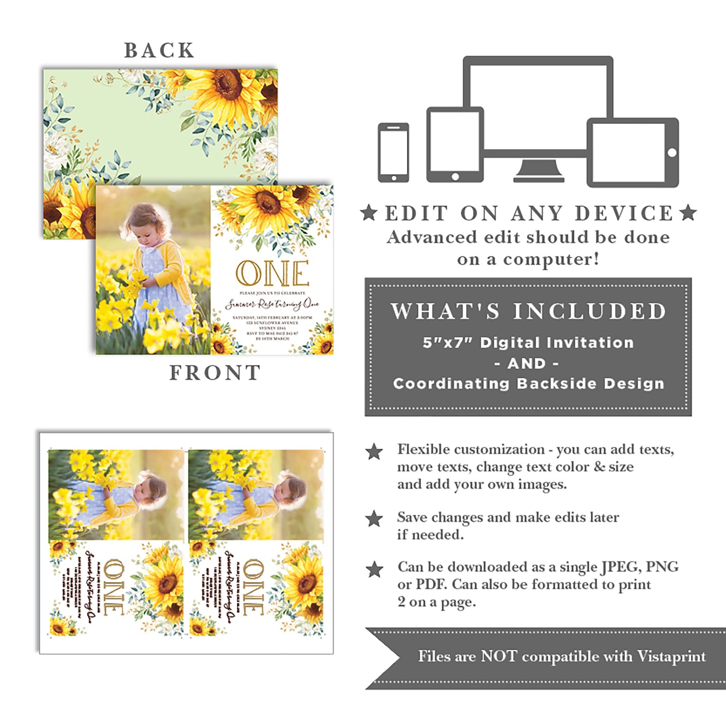 Photo Birthday Invitation