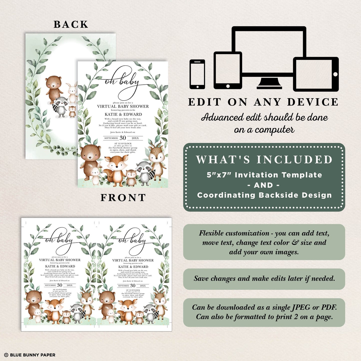 Virtual Baby Shower Invitation