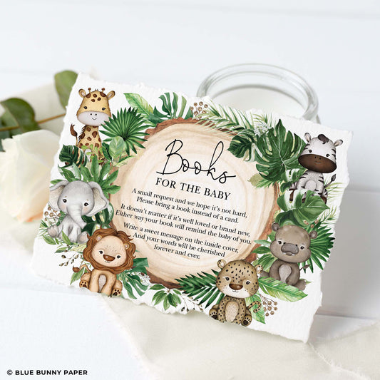 Baby Shower Book Request Card