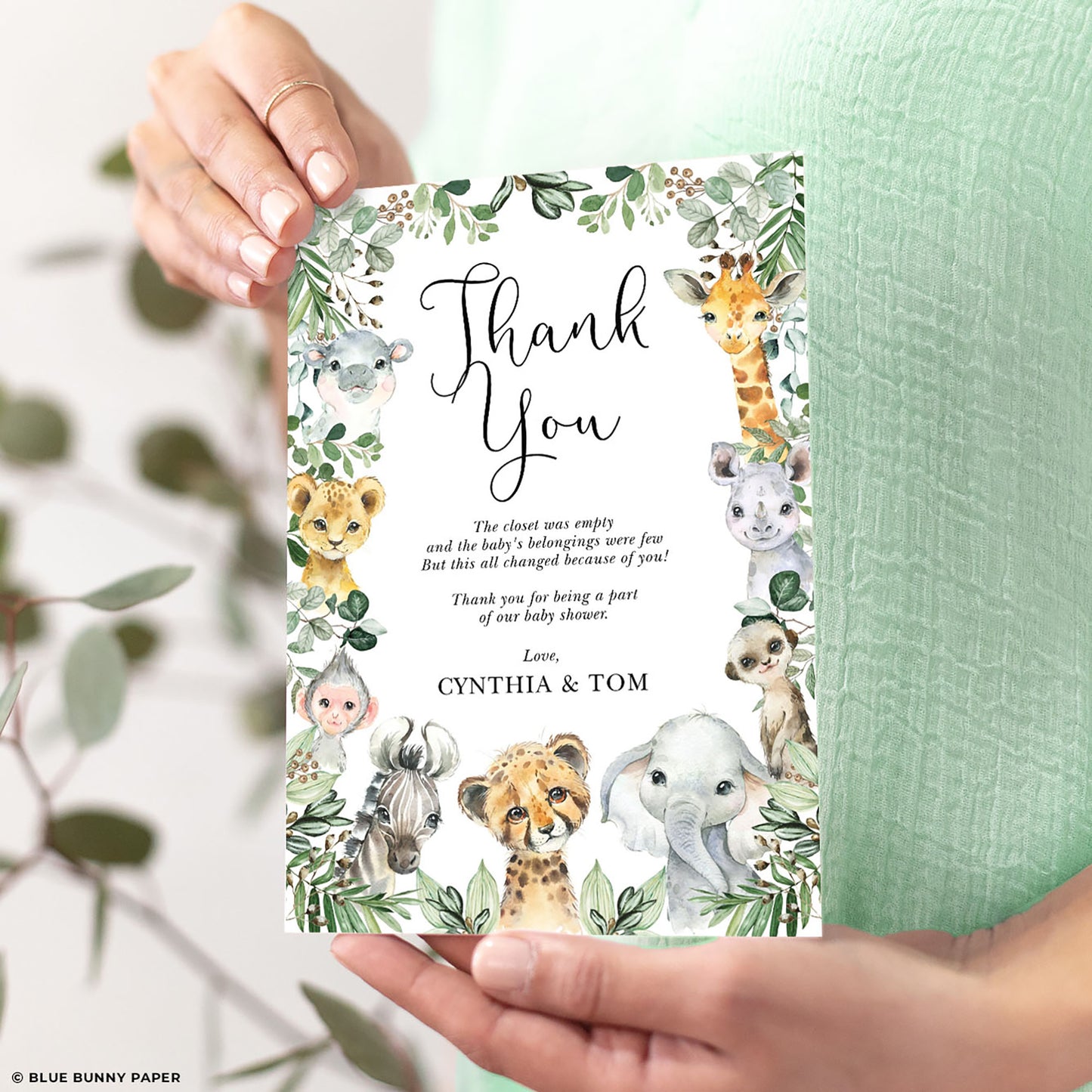 Baby Shower Thank You Card