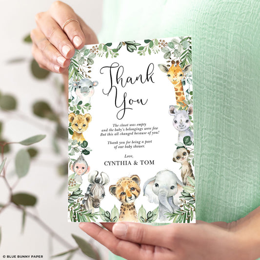 Baby Shower Thank You Card