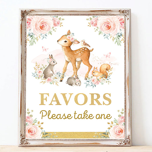 Favors Party Sign