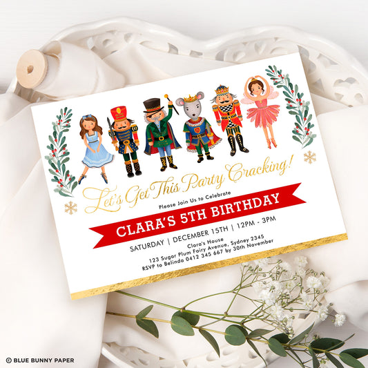 Nutcracker Birthday Invitation