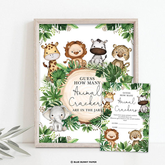 Animals Crackers Baby Shower Game
