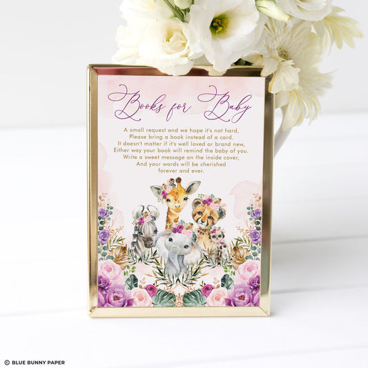 Jungle Animals Books for Baby Card