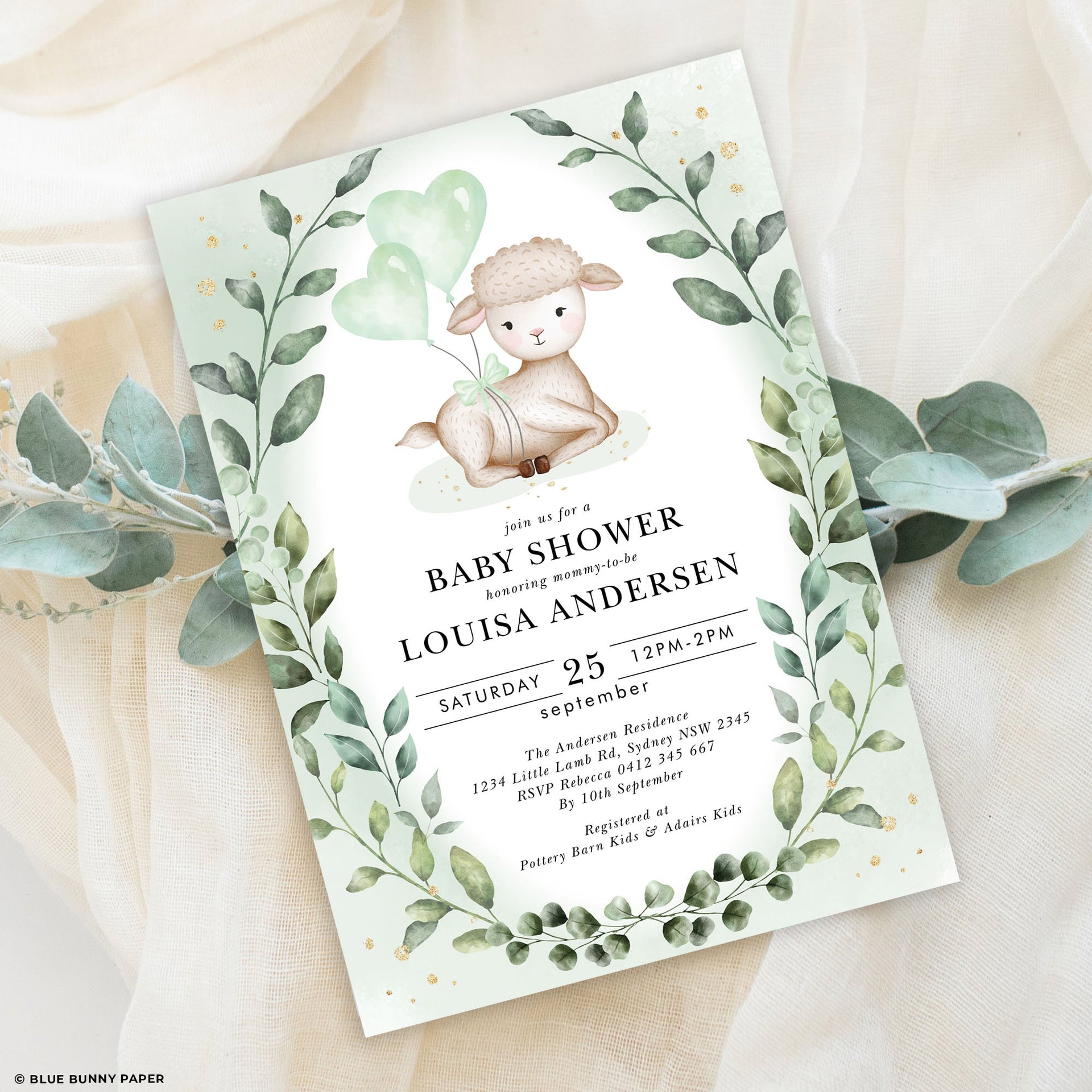 Baby Shower Invitation Template