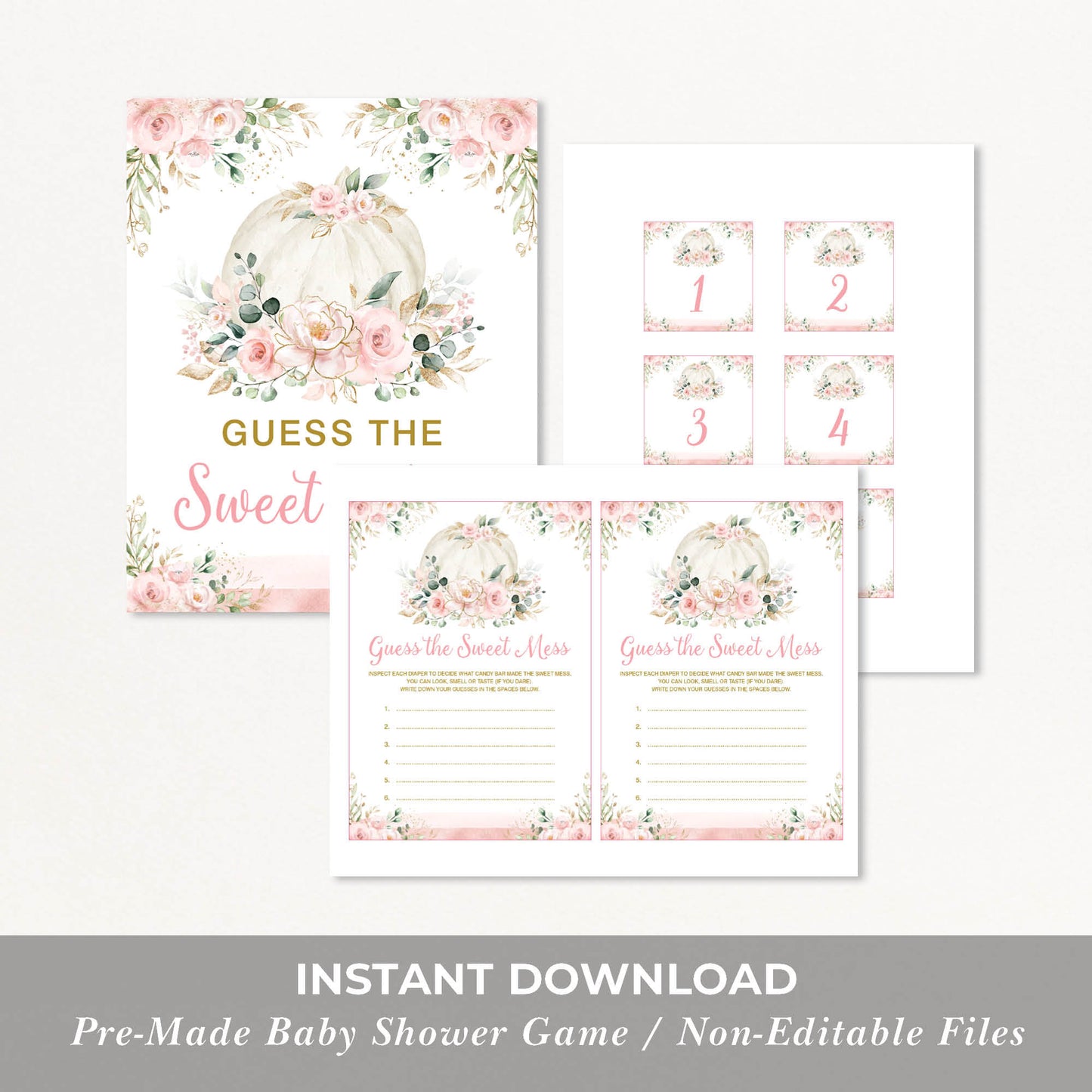 Guess the sweet Mess Baby Shower Game