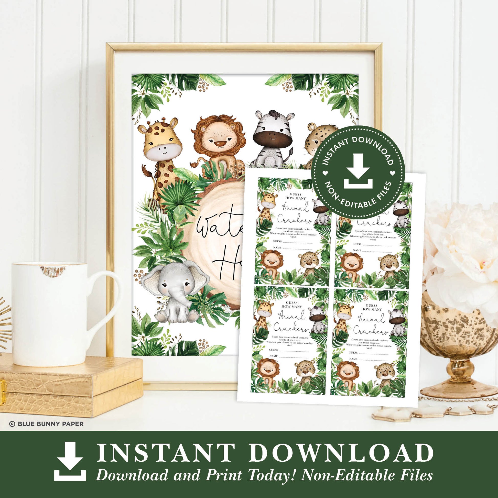Animals Crackers Baby Shower Game