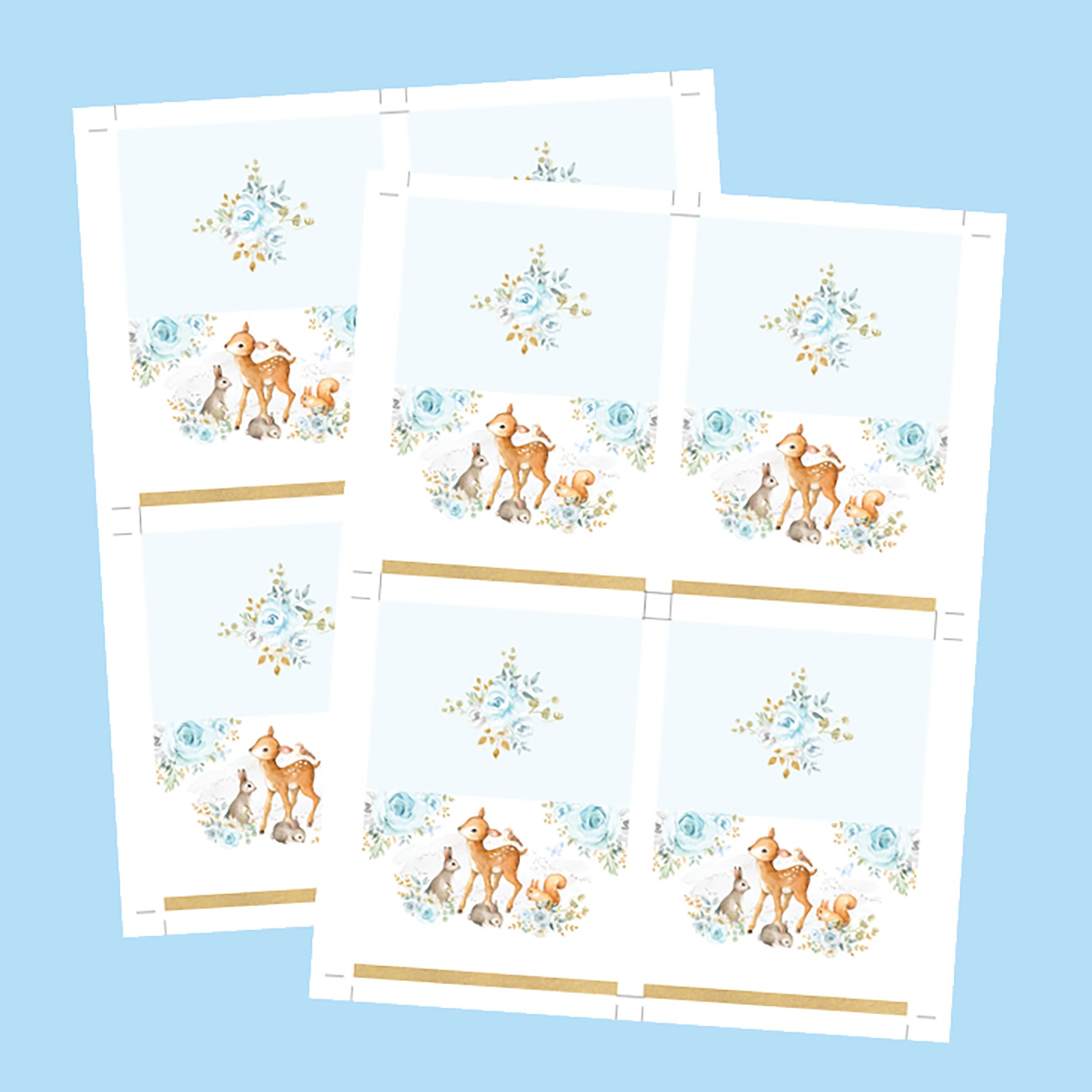 Boy Woodland Table Place Cards