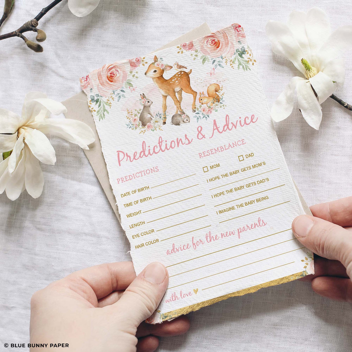 Girl Woodland Predictions & Advice Card